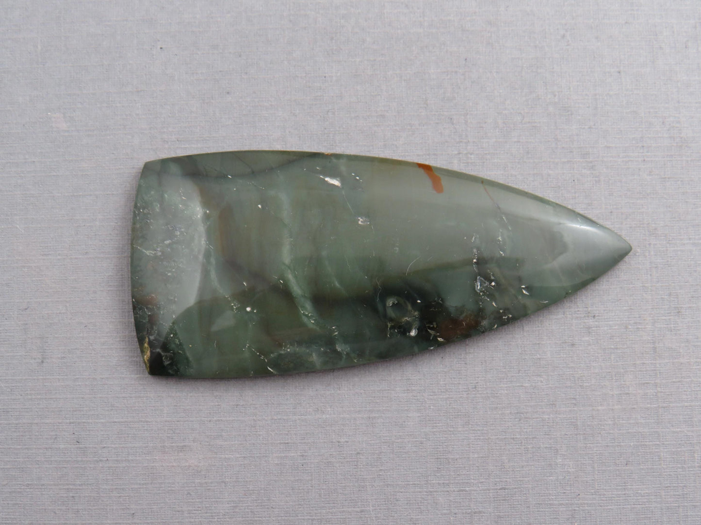 HUGE Blue Mountain Jasper Cabochon | 65x49 Oregon Gemstone | Mined in the USA | JS348 - Blue Mountain Jasper, Oregon Gemstone - GemEnthusiast