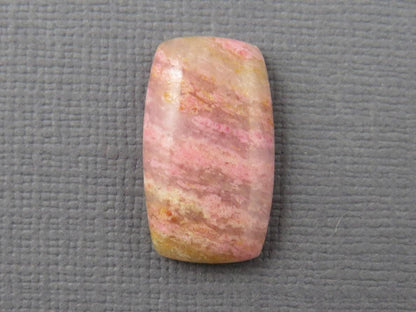 Sunset Rhodonite | 20x11 mm | Natural Cabochon Mined in Italy | RD101 - Sunset Rhodonite, Spessartite Garnet - GemEnthusiast