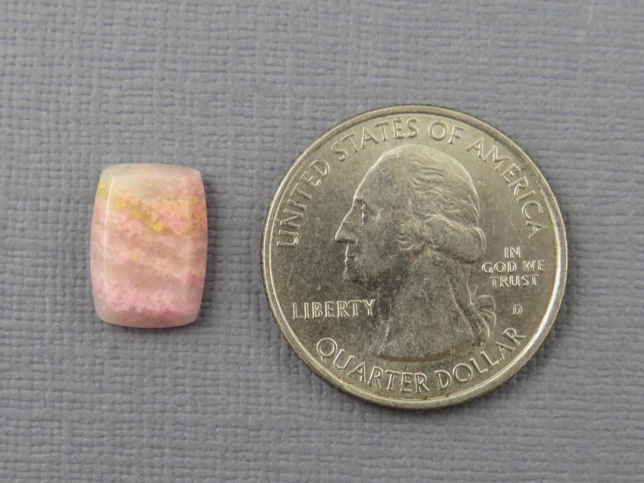 Sunset Rhodonite | 13x9 mm | Natural Cabochon Mined in Italy | RD102 - Sunset Rhodonite, Spessartite Garnet - GemEnthusiast
