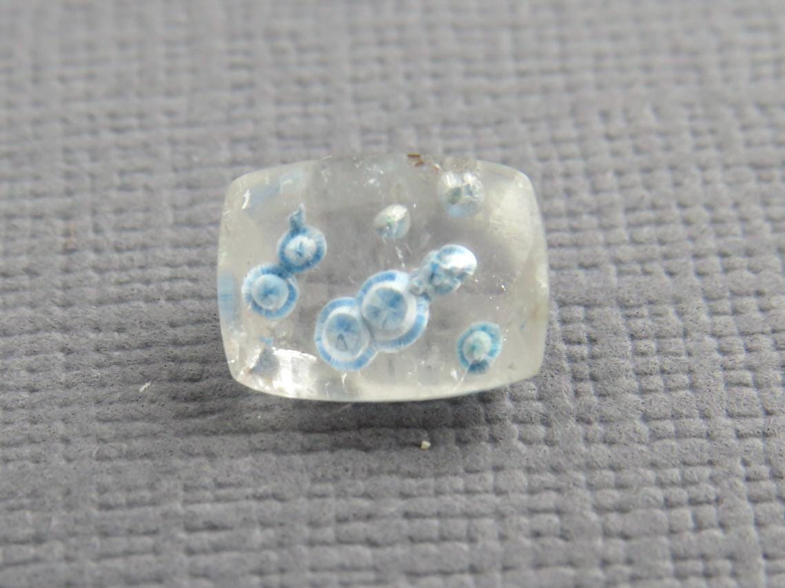 Gilalite in Quartz from Brazil | Rectangular Faceted Gem | 9x7 mm | Natural Gemstone | QU535 - Quartz, Gilalite - GemEnthusiast