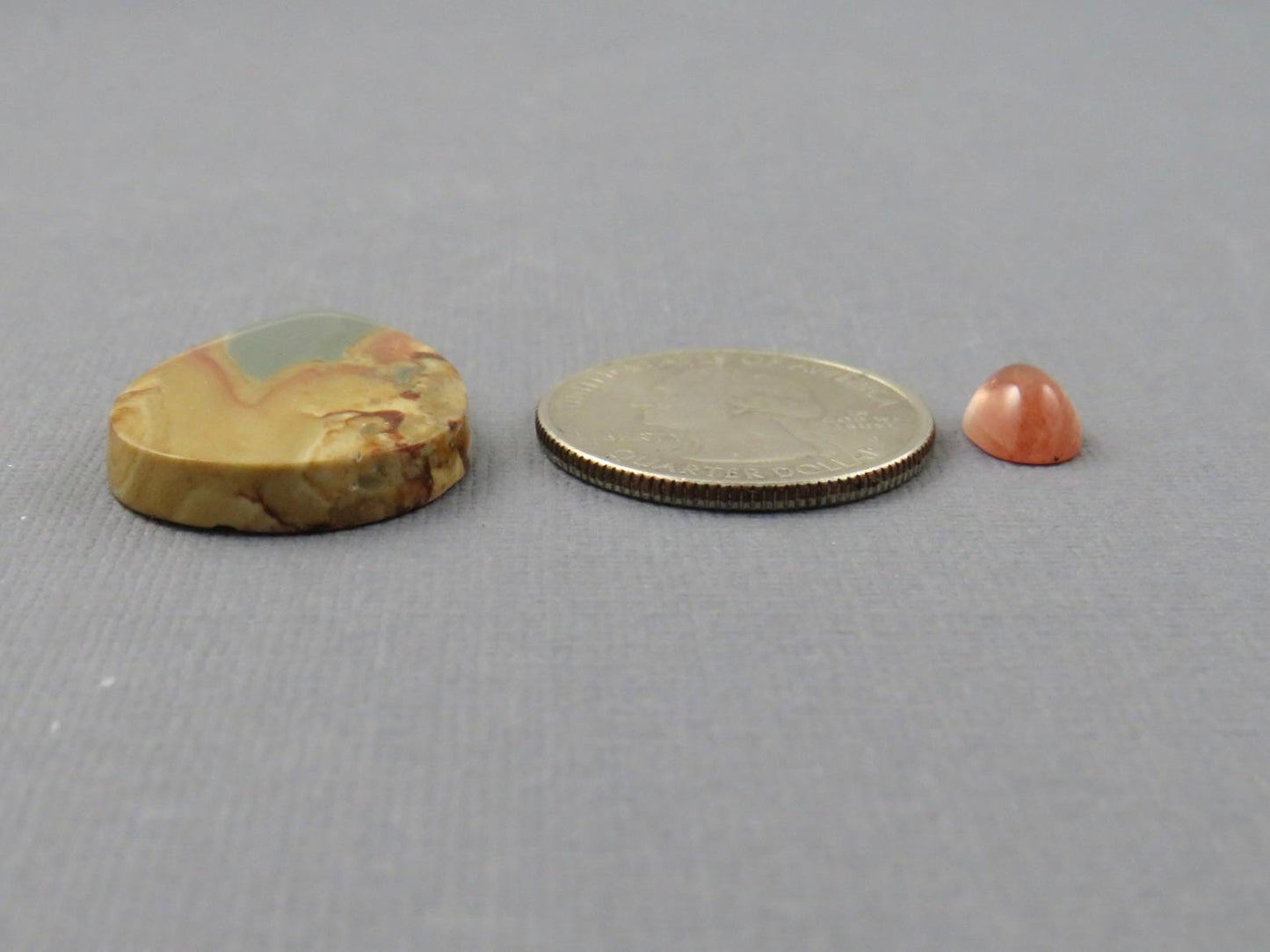 Designer Gemstone Set | Oregon Sunstone and Owyhee Mountain Jasper | SET116 - Oregon Sunstone, Owyhee Mountain Jasper - GemEnthusiast
