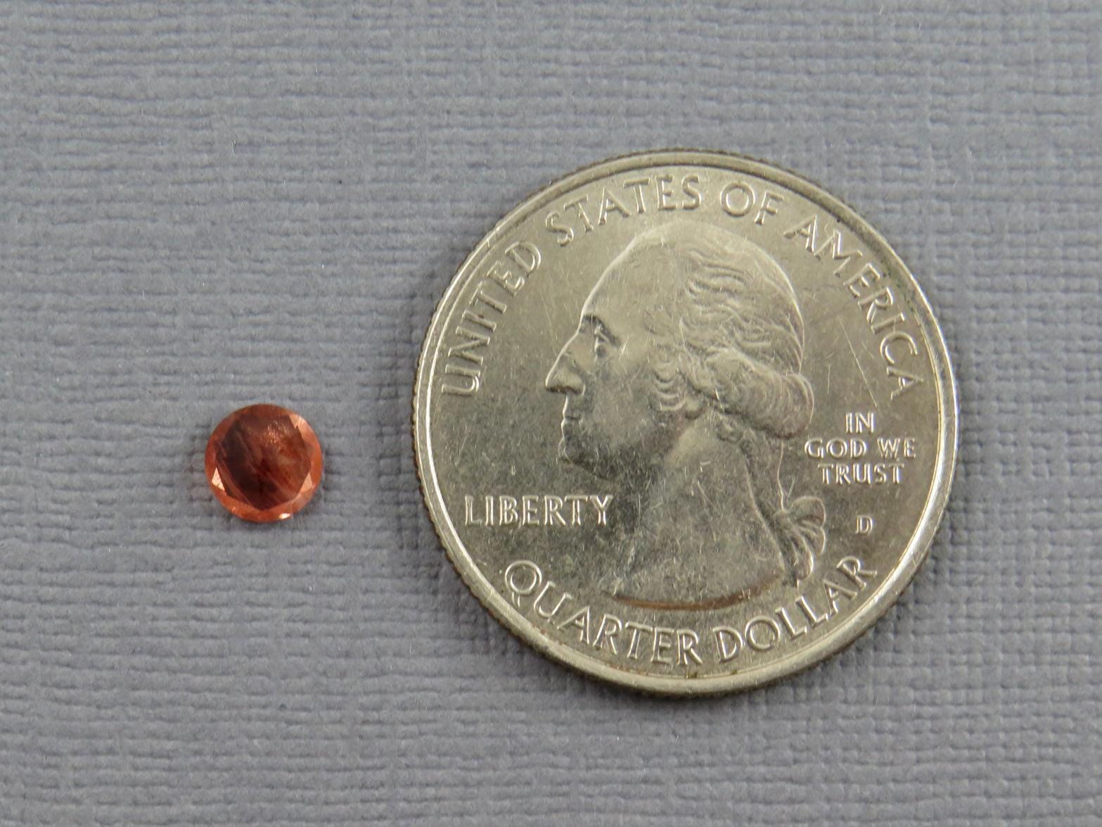 5mm Oregon Sunstone Round | Faceted Ethically Sourced Gemstone | OSF235 - Oregon Sunstone - GemEnthusiast