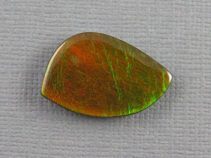 Canadian Ammolite Doublet | Natural Ammonite Fossil Cabochon | 21mm x 14mm | P148 - Canadian Ammolite - GemEnthusiast