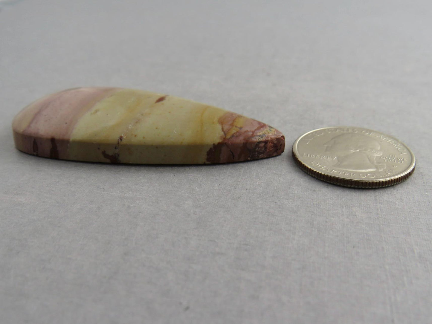 HUGE Dead Camel Jasper | American Gemstone Cabochon from Nevada | 58mm x 28mm | JS397 - Dead Camel Jasper, Nevada Cabochon - GemEnthusiast