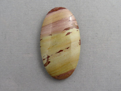 HUGE Dead Camel Jasper | American Gemstone Oval Cabochon from Nevada | 55mm x 30mm | JS398 - Dead Camel Jasper, Nevada Cabochon - GemEnthusiast