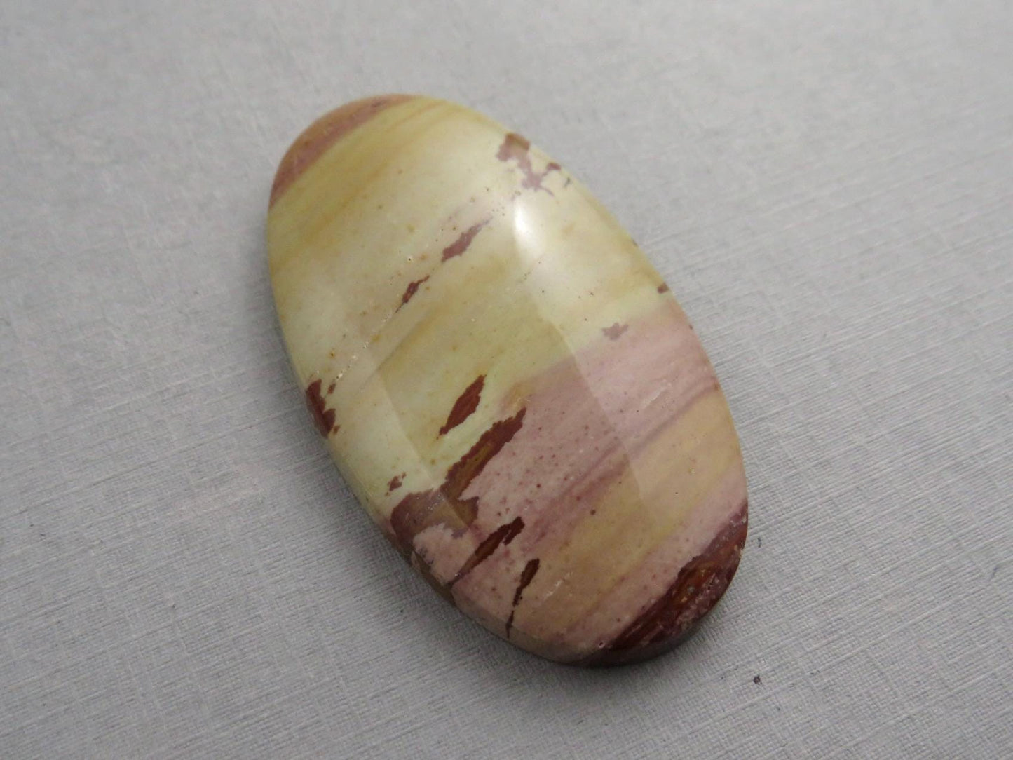 HUGE Dead Camel Jasper | American Gemstone Oval Cabochon from Nevada | 55mm x 30mm | JS398 - Dead Camel Jasper, Nevada Cabochon - GemEnthusiast
