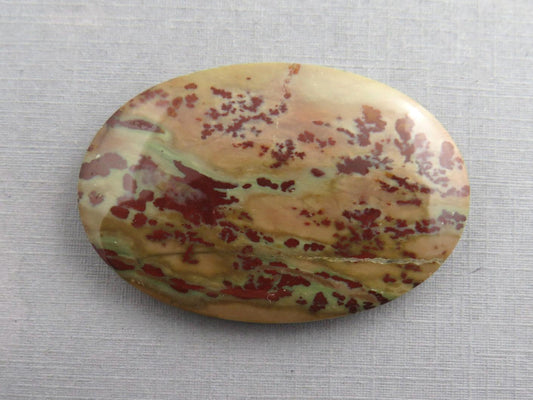 Dead Camel Jasper | American Gemstone Oval Cabochon from Nevada | 47mm x 32mm | JS396 - Dead Camel Jasper, Nevada Cabochon - GemEnthusiast