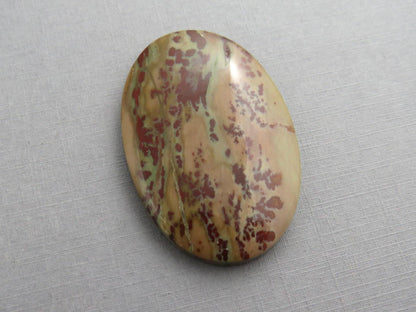 Dead Camel Jasper | American Gemstone Oval Cabochon from Nevada | 47mm x 32mm | JS396 - Dead Camel Jasper, Nevada Cabochon - GemEnthusiast