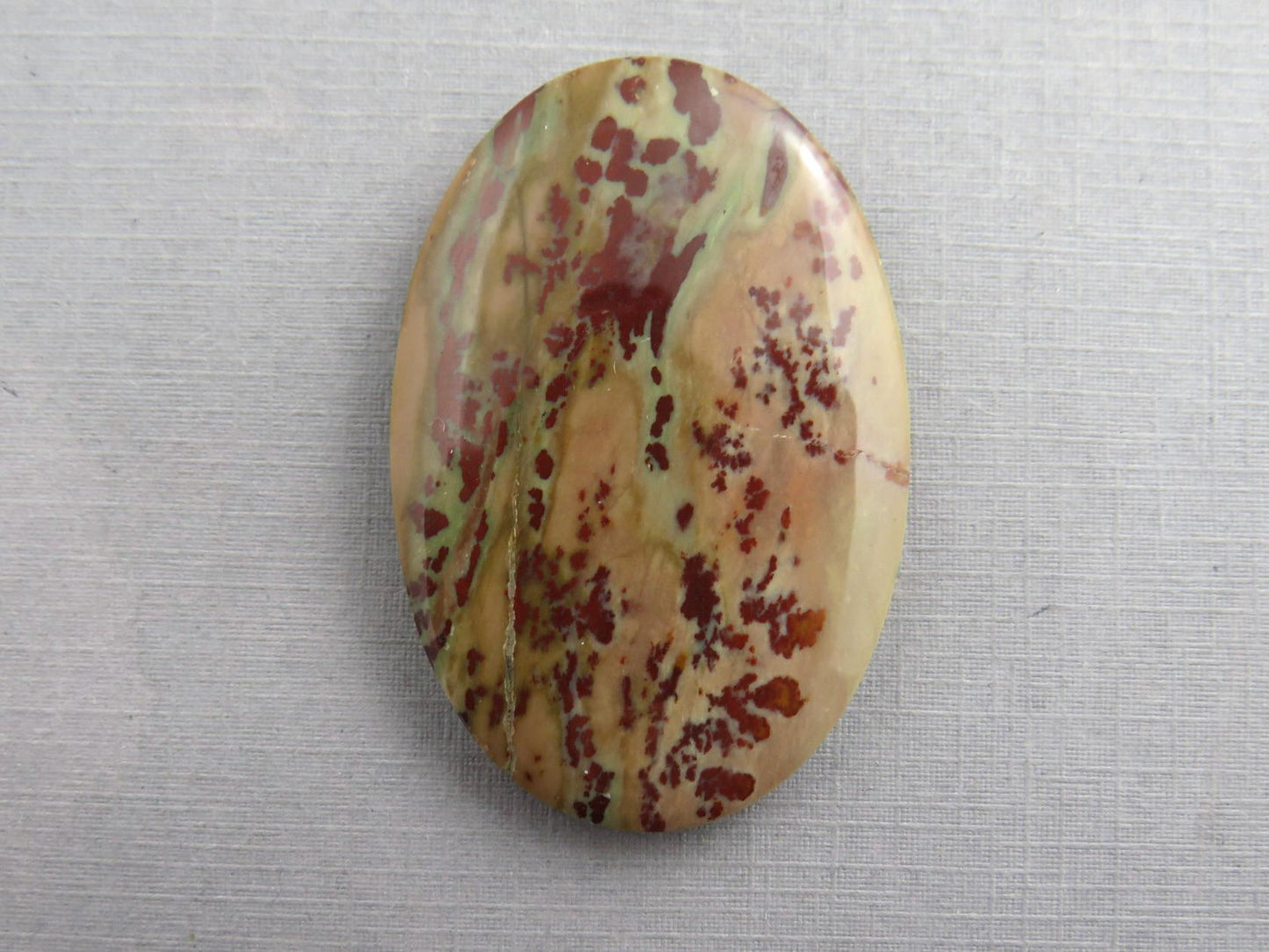 Dead Camel Jasper | American Gemstone Oval Cabochon from Nevada | 47mm x 32mm | JS396 - Dead Camel Jasper, Nevada Cabochon - GemEnthusiast
