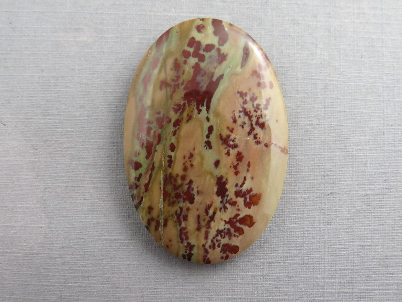 Dead Camel Jasper | American Gemstone Oval Cabochon from Nevada | 47mm x 32mm | JS396 - Dead Camel Jasper, Nevada Cabochon - GemEnthusiast