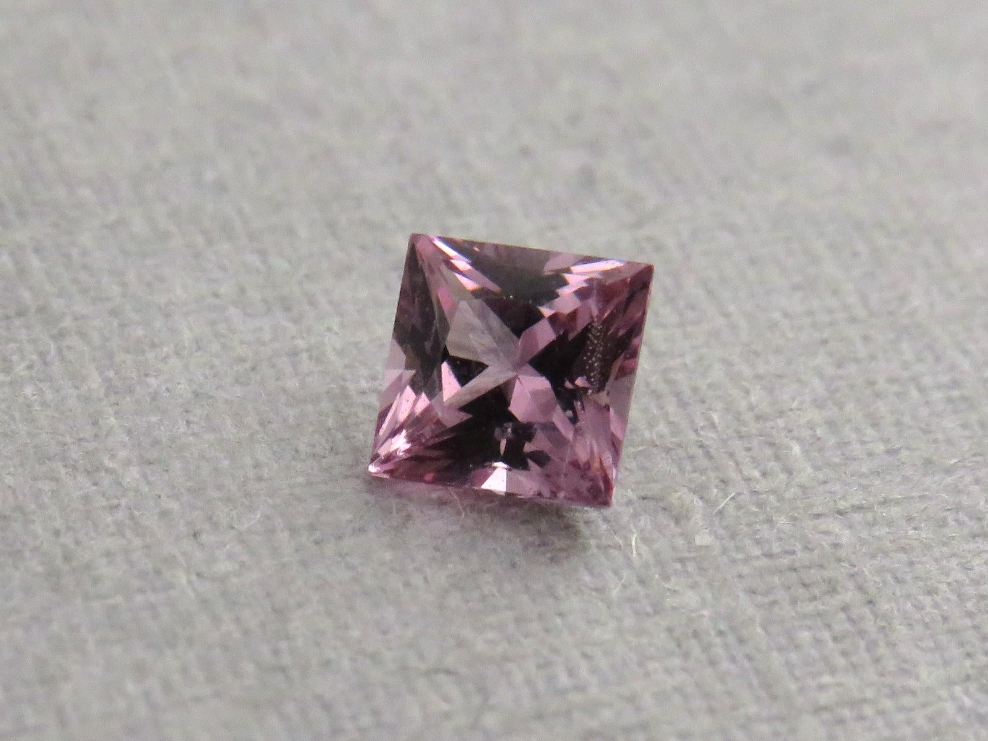 Natural Spinel Faceted Princess Cut | 3.9mm | Purple Pink Gemstone | SL114 - Natural Spinel - GemEnthusiast