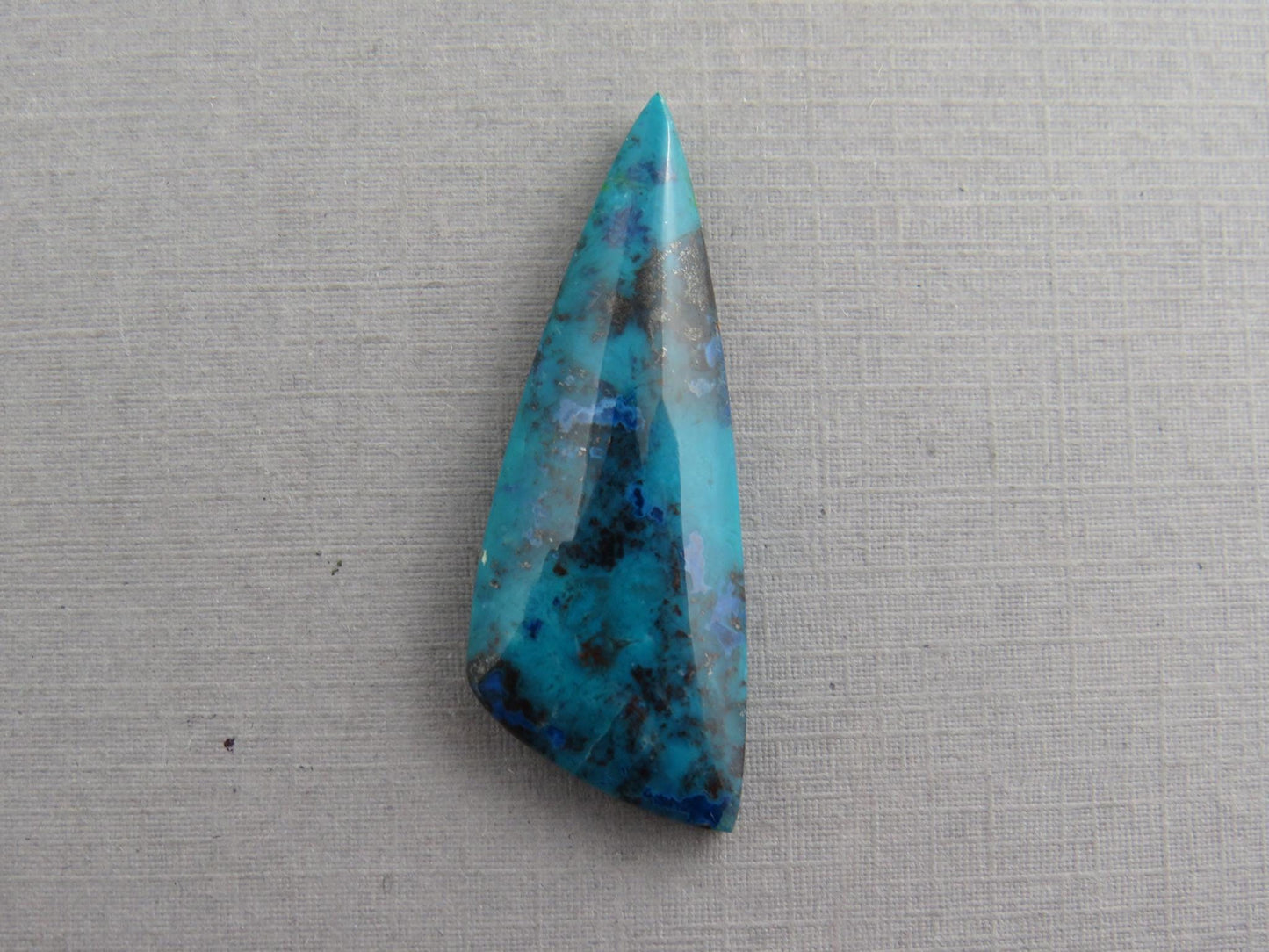 Chrysocolla with Tenorite | Natural Loose Cabochon | P228 - Chrysocolla with Tenorite - GemEnthusiast