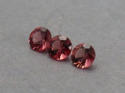 Red Spinel Lot | 3.4mm Faceted Round | Natural Gemstone | SL125 - Natural Spinel - GemEnthusiast