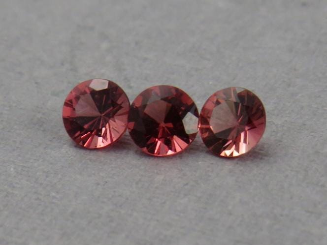 Red Spinel Lot | 3.4mm Faceted Round | Natural Gemstone | SL125 - Natural Spinel - GemEnthusiast