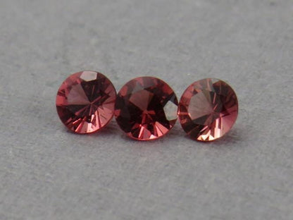 Red Spinel Lot | 3.4mm Faceted Round | Natural Gemstone | SL125 - Natural Spinel - GemEnthusiast