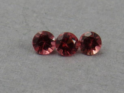 Red Spinel Lot | 3.4mm Faceted Round | Natural Gemstone | SL125 - Natural Spinel - GemEnthusiast