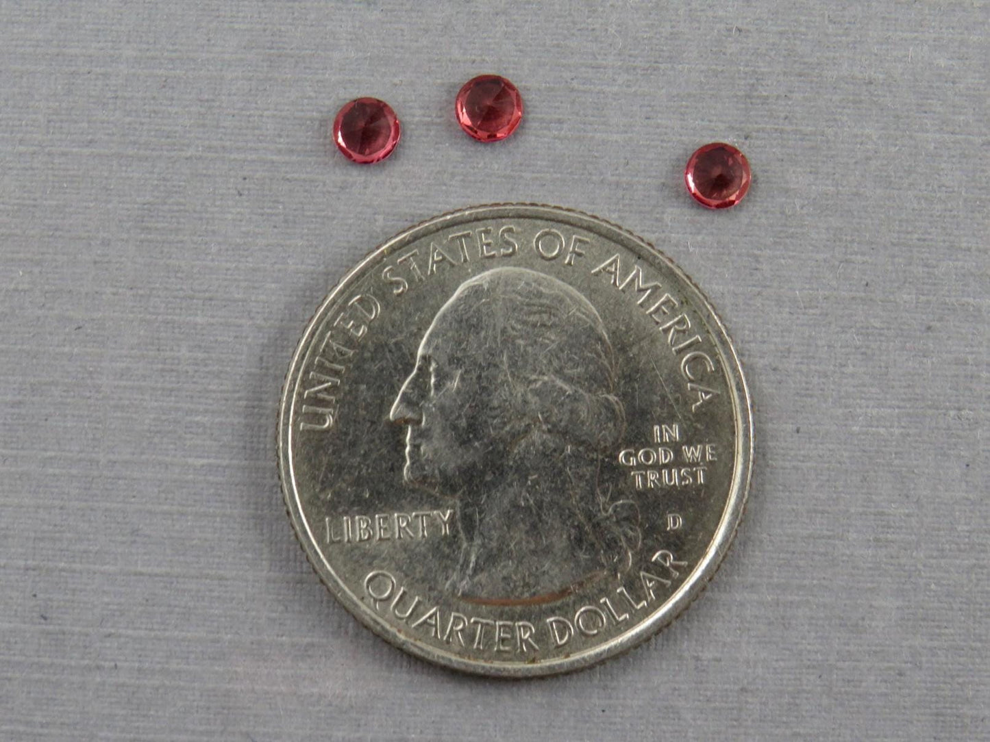 Red Spinel Lot | 3.4mm Faceted Round | Natural Gemstone | SL125 - Natural Spinel - GemEnthusiast