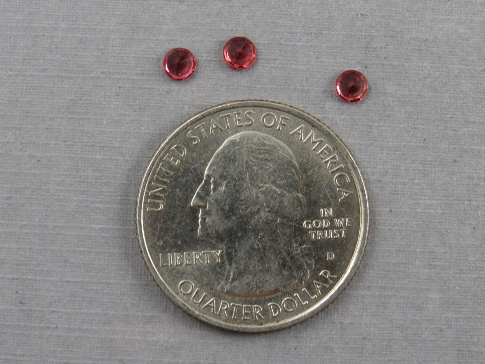 Red Spinel Lot | 3.4mm Faceted Round | Natural Gemstone | SL125 - Natural Spinel - GemEnthusiast