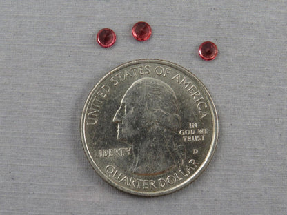 Red Spinel Lot | 3.4mm Faceted Round | Natural Gemstone | SL125 - Natural Spinel - GemEnthusiast
