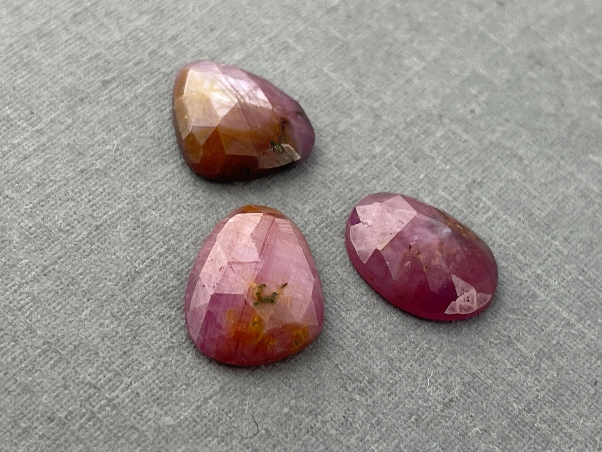 Pink Sapphire Rose Cut with Luster / Sheen | Natural Loose Gemstones | 8.4 carats | SRS290 - Sapphire - GemEnthusiast
