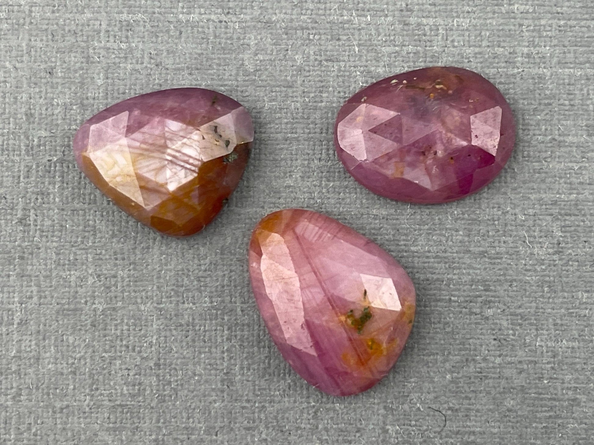 Pink Sapphire Rose Cut with Luster / Sheen | Natural Loose Gemstones | 8.4 carats | SRS290 - Sapphire - GemEnthusiast