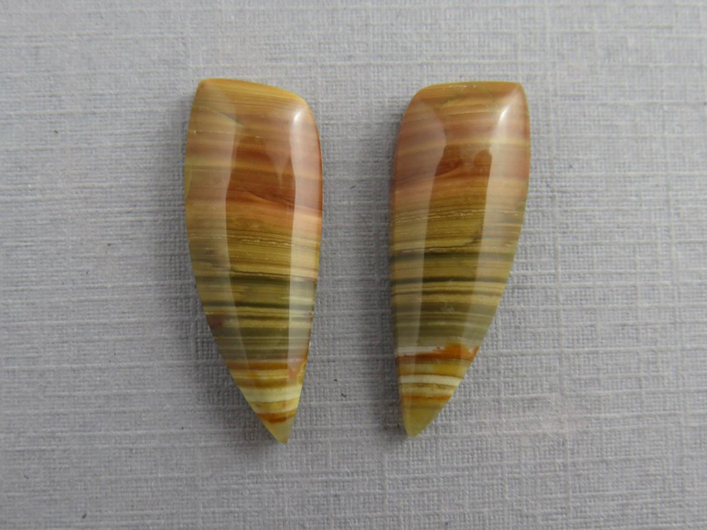 Blue Mountain Jasper Pair | Mined in Oregon USA | 26x10 | JS389 - Blue Mountain Jasper - GemEnthusiast