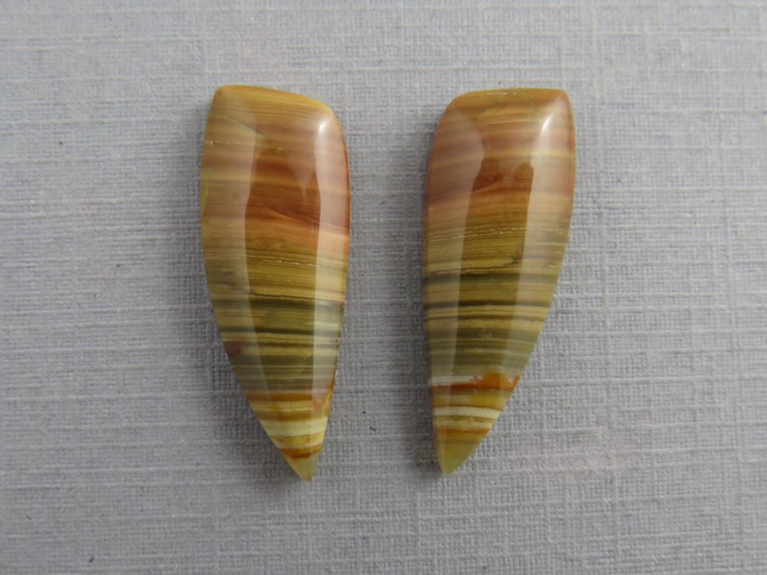 Blue Mountain Jasper Pair | Mined in Oregon USA | 26x10 | JS389 - Blue Mountain Jasper - GemEnthusiast