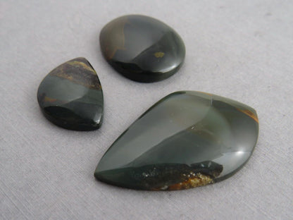 Blue Mountain Jasper Lot | Oregon Gemstone Cabochon | Mined in the USA | JS393 - Blue Mountain Jasper, Oregon Gemstone - GemEnthusiast