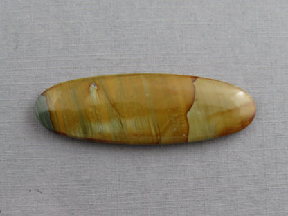 Owyhee Picture Jasper Cabochon | 46x15 mm | Oregon Idaho Gemstone | Mined in the USA | JS377 - Owyhee Jasper, Oregon Jasper - GemEnthusiast