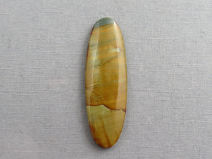 Owyhee Picture Jasper Cabochon | 46x15 mm | Oregon Idaho Gemstone | Mined in the USA | JS377 - Owyhee Jasper, Oregon Jasper - GemEnthusiast