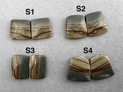 Wild Horse Canyon Jasper Pairs | Mined in USA | JS339 - Wild Horse Canyon Jasper - GemEnthusiast