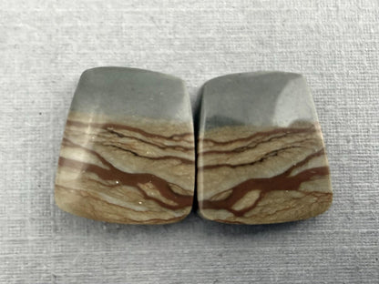 Wild Horse Canyon Jasper Pairs | Mined in USA | JS339 - Wild Horse Canyon Jasper - GemEnthusiast