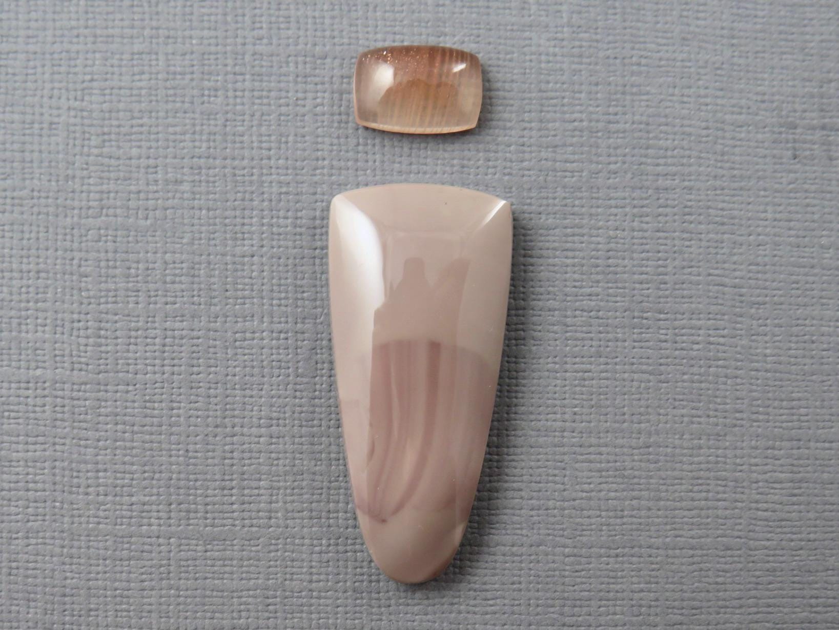 Willow Creek Jasper from Idaho, 12x8 Oregon Sunstone | American Gemstone Set | SET101 - Oregon Sunstone, Willow Creek Jasper - GemEnthusiast