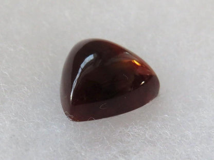 RARE Blood Red Oregon Sunstone | HUGE 15mm Triangle Cabochon | 12+ carats | Natural American Gemstone | OSC336 - Oregon Sunstone - GemEnthusiast