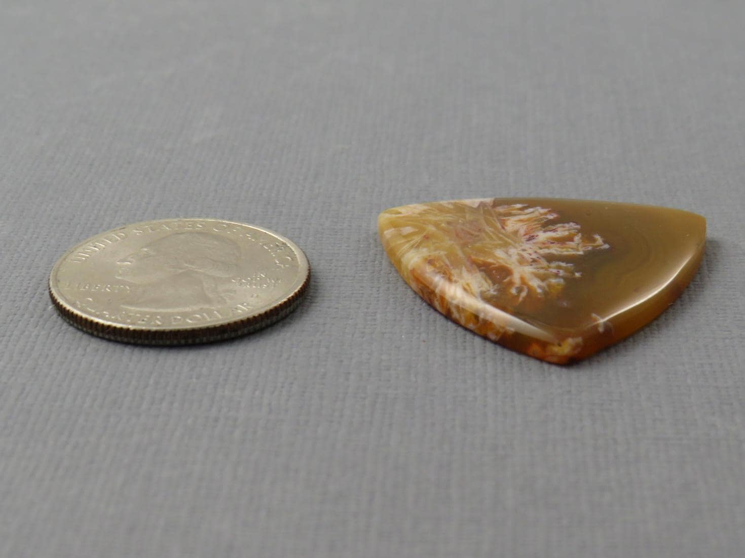 Condor Agate Cabochon | Chalcedony from Patagonia Argentina | AG309 - Condor Agate, Sagenite Agate - GemEnthusiast