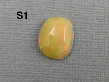 Ethiopian Opal with Fire | Rose Cut Freeform Loose Gemstone | OP450 - Ethiopian Opal - GemEnthusiast