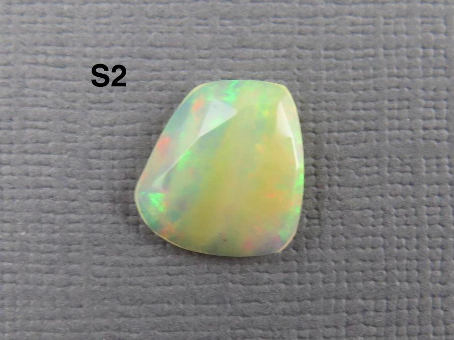Ethiopian Opal with Fire | Rose Cut Freeform Loose Gemstone | OP450 - Ethiopian Opal - GemEnthusiast