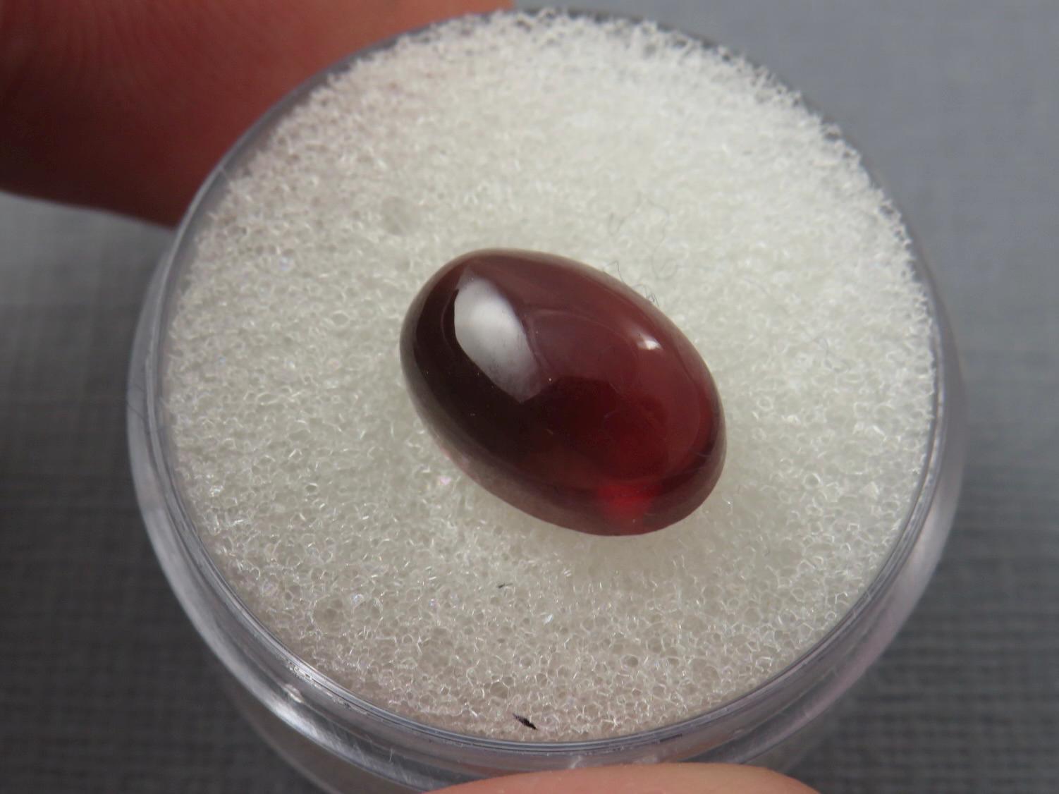 Deep Red Oregon Sunstone | 12x8 Oval Cabochon | 4.6 carats | Natural American Gemstone | OSC339 - Oregon Sunstone - GemEnthusiast