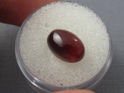 Deep Red Oregon Sunstone | 12x8 Oval Cabochon | 4.6 carats | Natural American Gemstone | OSC339 - Oregon Sunstone - GemEnthusiast