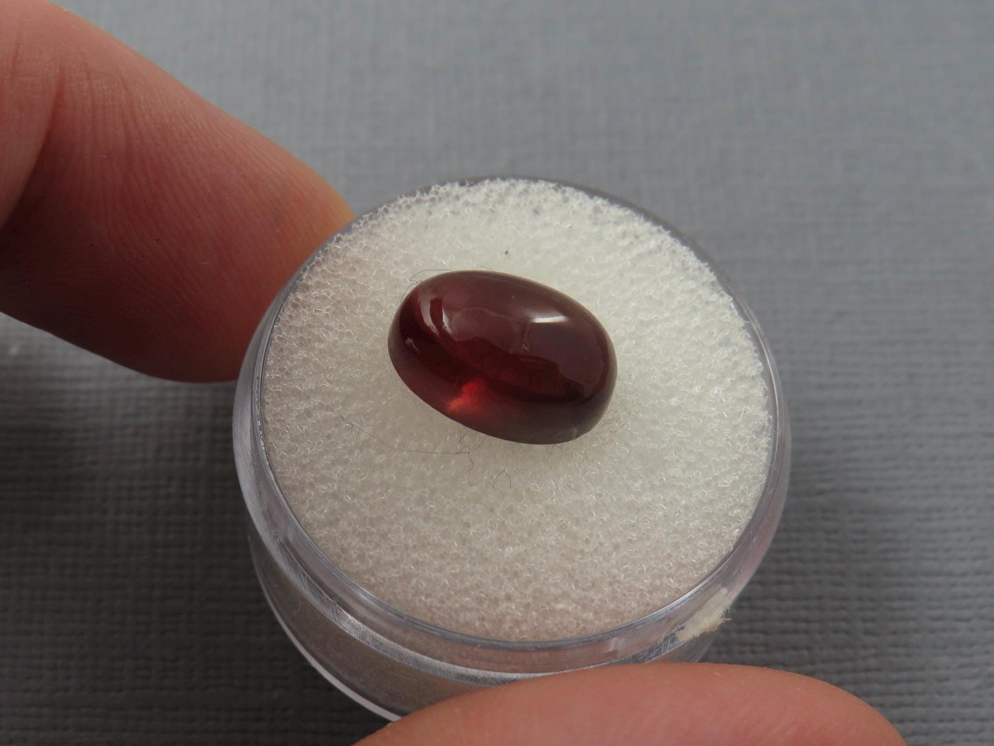 Deep Red Oregon Sunstone | 12x8 Oval Cabochon | 4.6 carats | Natural American Gemstone | OSC339 - Oregon Sunstone - GemEnthusiast