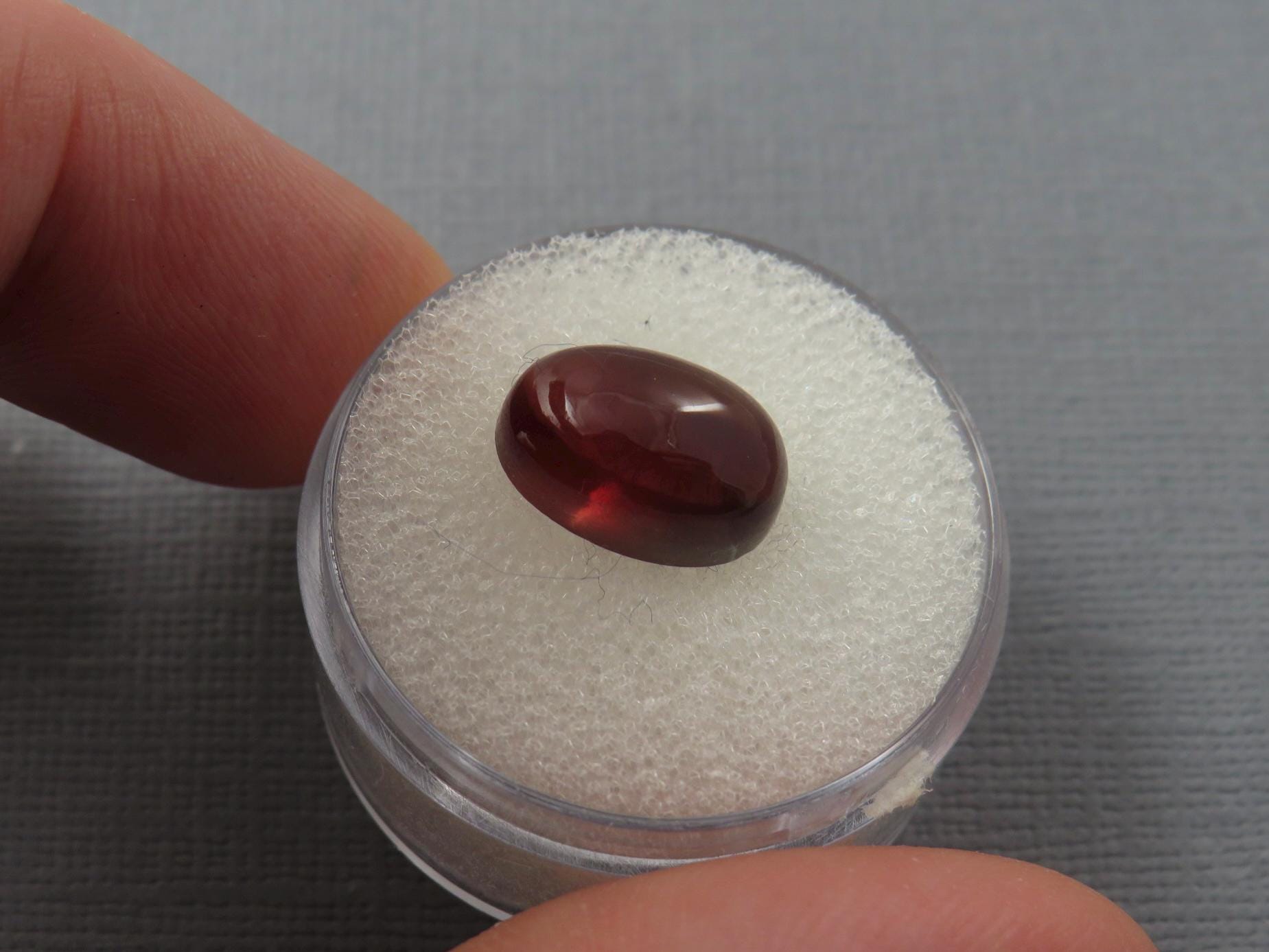 Deep Red Oregon Sunstone | 12x8 Oval Cabochon | 4.6 carats | Natural American Gemstone | OSC339 - Oregon Sunstone - GemEnthusiast