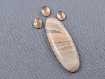 American Gemstone Set | Windy Mountain Jasper, Oregon Sunstone | SET114 - Oregon Sunstone, Windy Mountain Jasper - GemEnthusiast