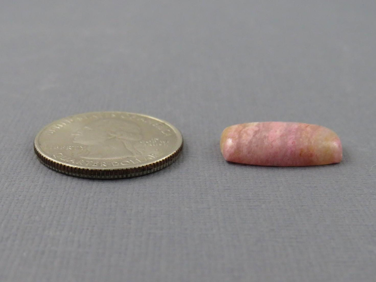 Sunset Rhodonite | 20x11 mm | Natural Cabochon Mined in Italy | RD101 - Sunset Rhodonite, Spessartite Garnet - GemEnthusiast