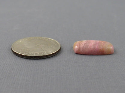 Sunset Rhodonite | 20x11 mm | Natural Cabochon Mined in Italy | RD101 - Sunset Rhodonite, Spessartite Garnet - GemEnthusiast
