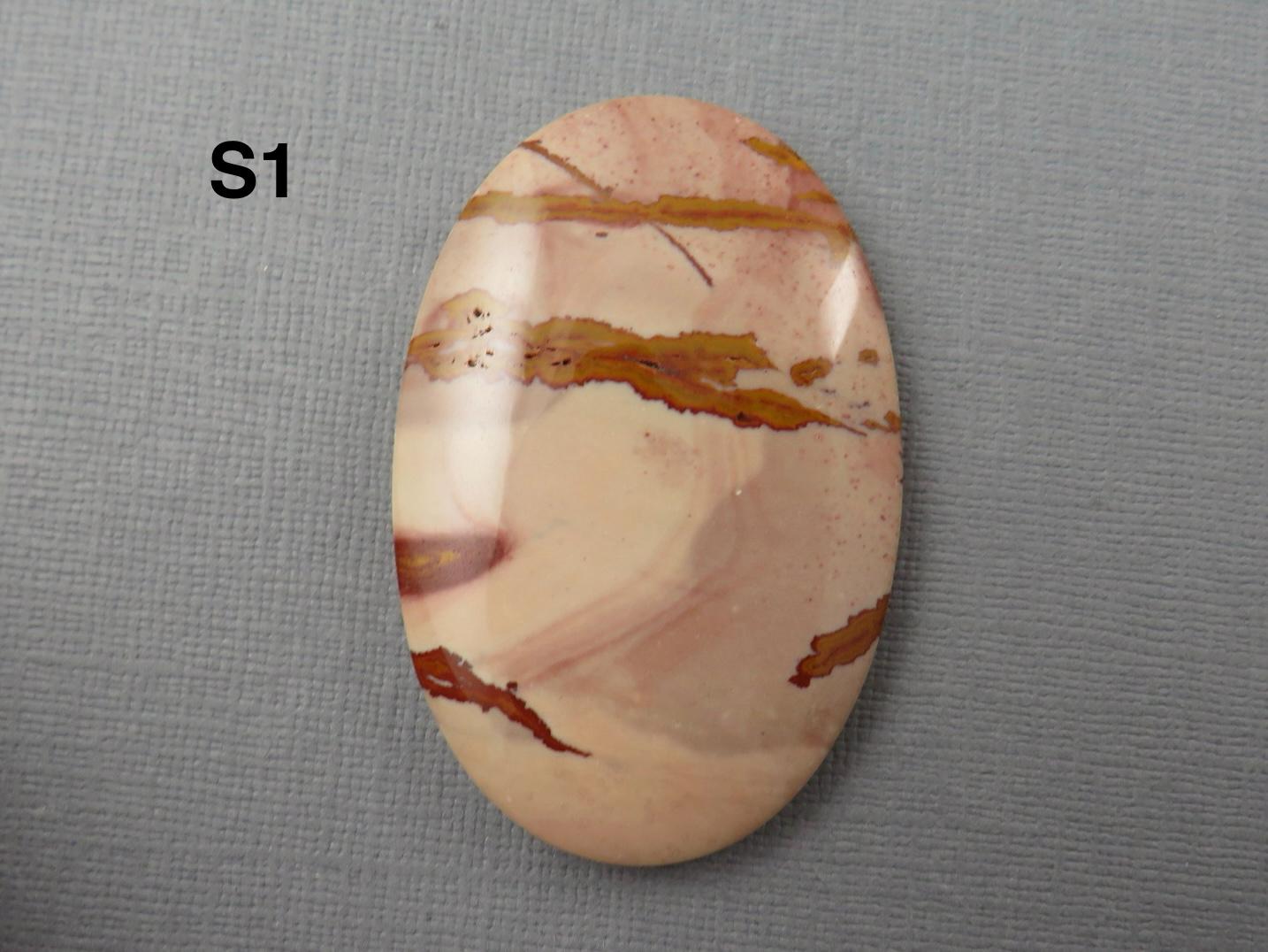 Dead Camel Jasper | Oval Cabochon from Nevada, USA | Mined in America | JS398 - Dead Camel Jasper, Nevada Cabochon - GemEnthusiast