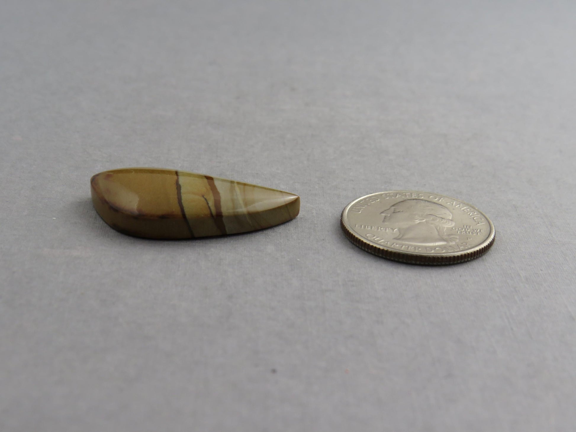 Owyhee Picture Jasper Cabochon | Oregon Idaho Gemstone| 32x18mm | Mined in the USA | JS360 - Owyhee Jasper, Oregon Jasper - GemEnthusiast