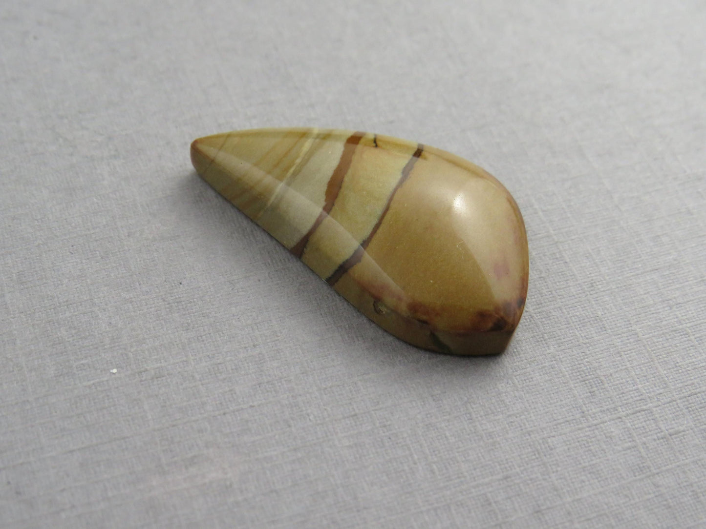 Owyhee Picture Jasper Cabochon | Oregon Idaho Gemstone| 32x18mm | Mined in the USA | JS360 - Owyhee Jasper, Oregon Jasper - GemEnthusiast