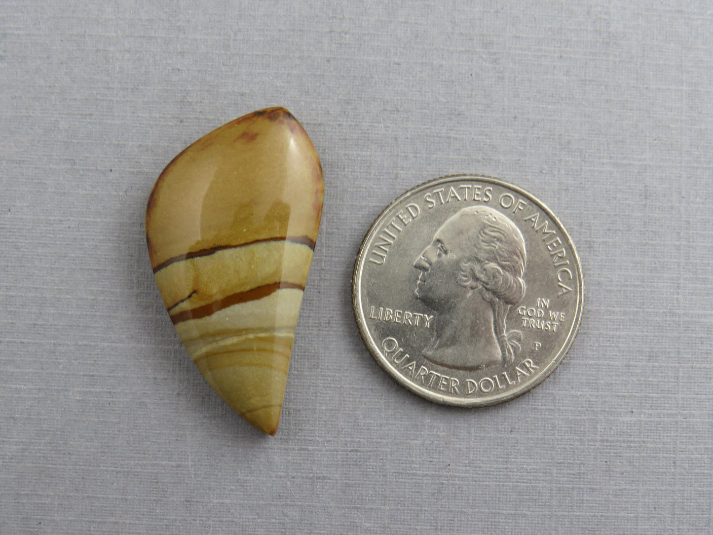 Owyhee Picture Jasper Cabochon | Oregon Idaho Gemstone| 32x18mm | Mined in the USA | JS360 - Owyhee Jasper, Oregon Jasper - GemEnthusiast