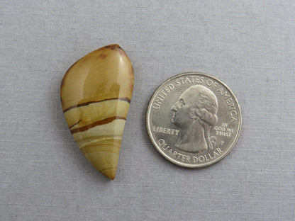 Owyhee Picture Jasper Cabochon | Oregon Idaho Gemstone| 32x18mm | Mined in the USA | JS360 - Owyhee Jasper, Oregon Jasper - GemEnthusiast