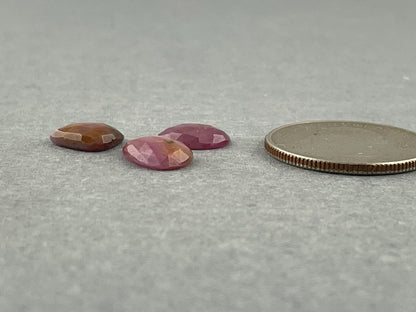 Pink Sapphire Rose Cut with Luster / Sheen | Natural Loose Gemstones | 8.4 carats | SRS290 - Sapphire - GemEnthusiast